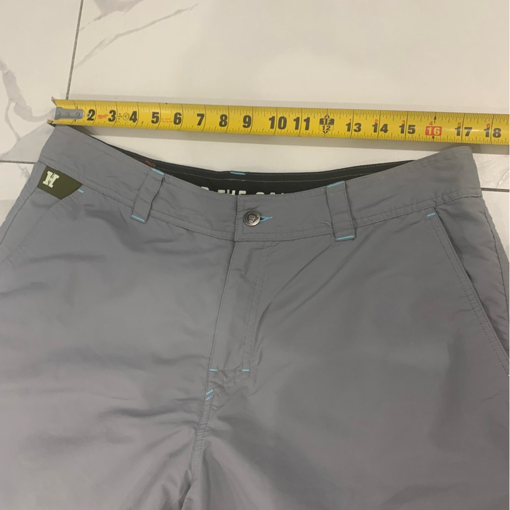 Howler Brothers Shorts Mens 36 Horizon Hybrid Blue Gray Nylon Ripstop Quick Dry - Picture 5 of 12
